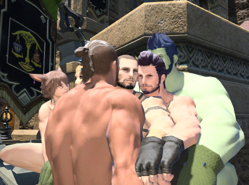 FFXIV Gay Cuddle 2