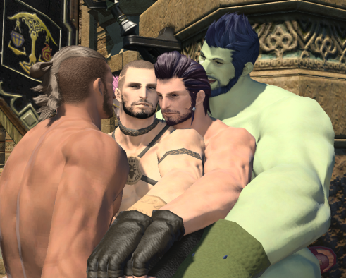 FFXIV Gay Cuddle